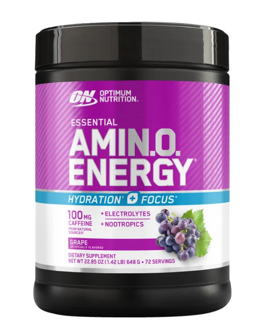 Optimum Nutrition Essential Amino Energy + Electrolytes, Grape, 1.42 lbs
