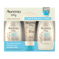 Aveeno Baby Moisture Set, 2 Wash & Shampoo + Lotion, 44 fl oz