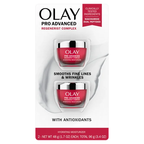 Olay Pro Advanced Regenerist Complex Hydrating Moisturizer, 1.7 oz, 2-pack