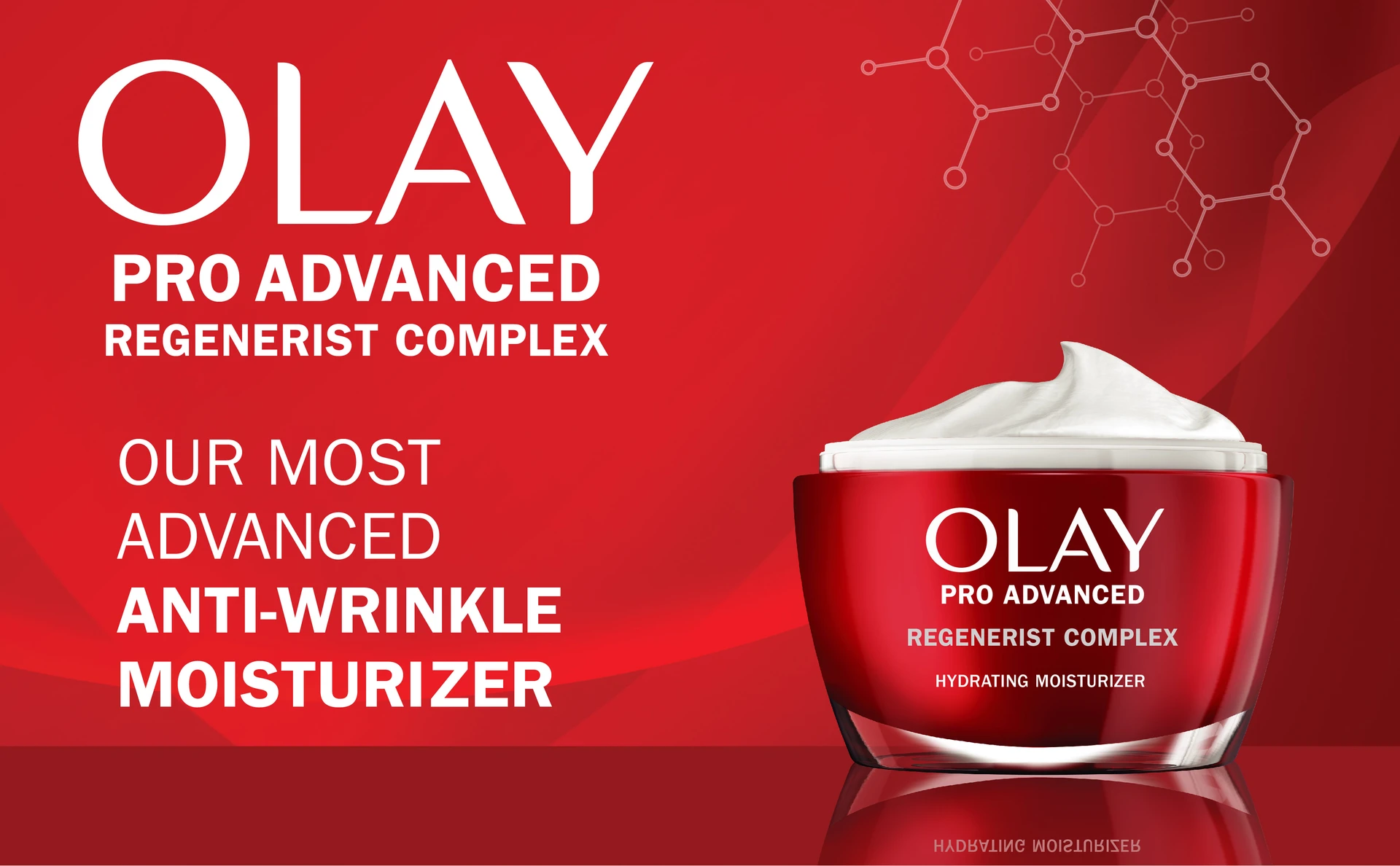 Olay Pro Advanced Regenerist Complex Hydrating Moisturizer, 1.7 oz, 2-pack