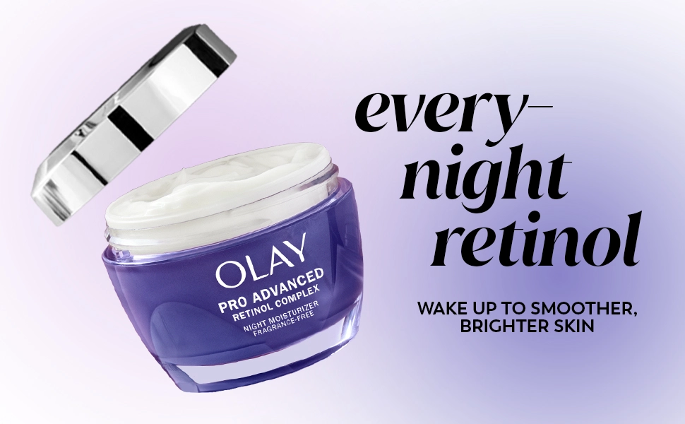 Olay Pro Advanced Retinol Complex Night Moisturizer, 1.7 oz, 2-pack