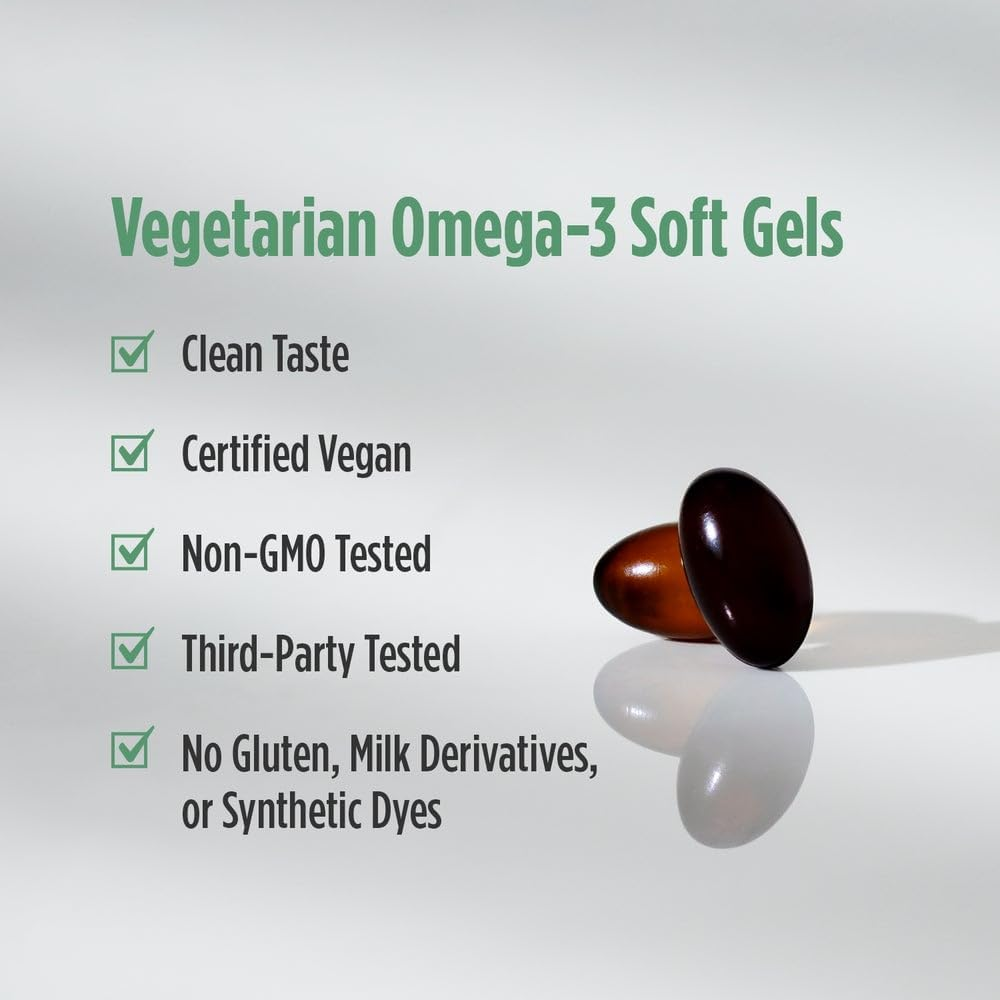 Nordic Naturals Algae Omega – Plant-Based Omega-3 with EPA & DHA – 120 Softgels