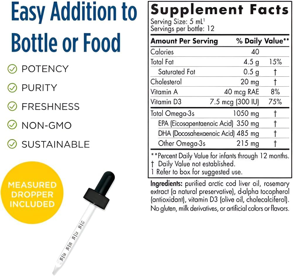Nordic Naturals Baby’s DHA, Unflavored - 2 oz