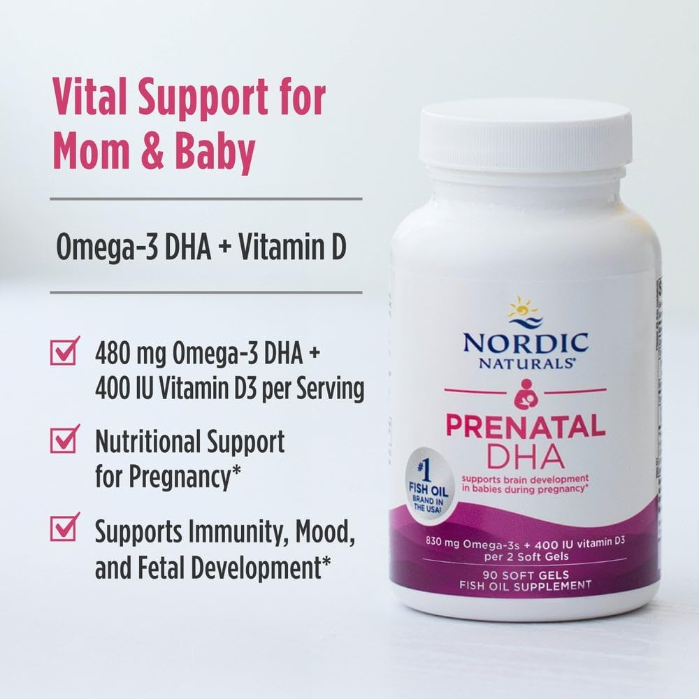 Nordic Naturals Prenatal DHA, Unflavored - 180 Soft Gels