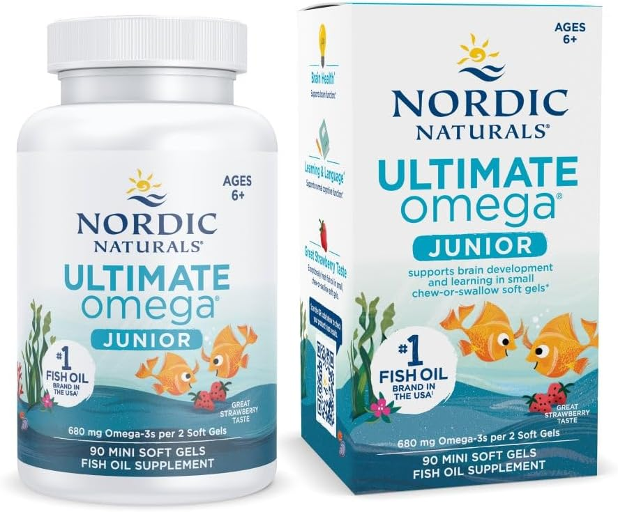 Nordic Naturals Ultimate Omega Jr., Strawberry - 90 Mini Soft Gels