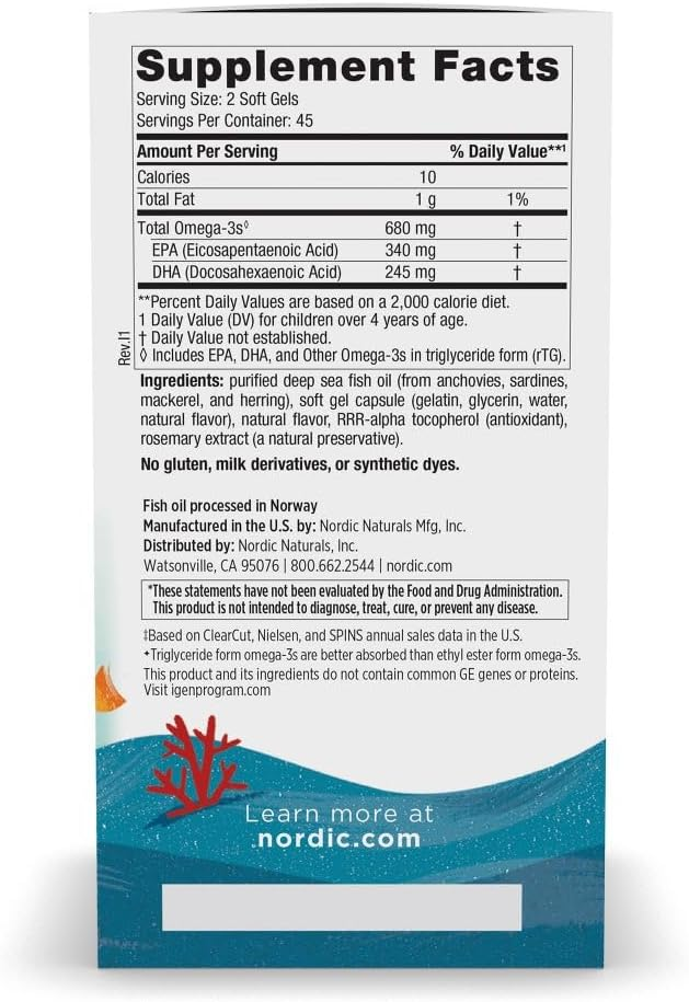 Nordic Naturals Ultimate Omega Jr., Strawberry - 90 Mini Soft Gels