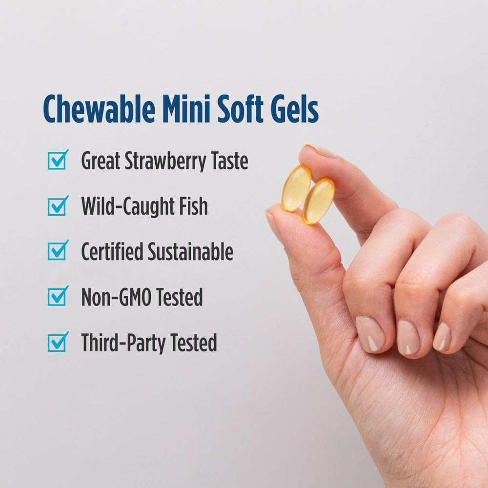 Nordic Naturals Ultimate Omega Jr., Strawberry - 90 Mini Soft Gels