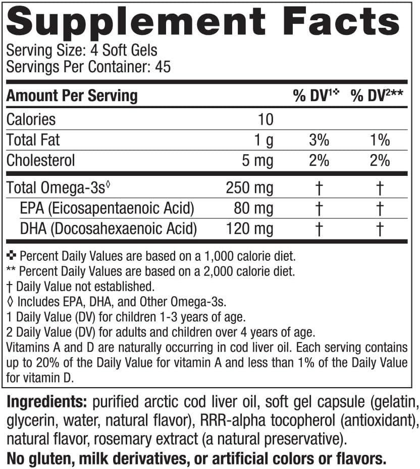 Nordic Naturals Children’s DHA 250 mg Omega-3 with EPA & DHA 180Mini soft gels