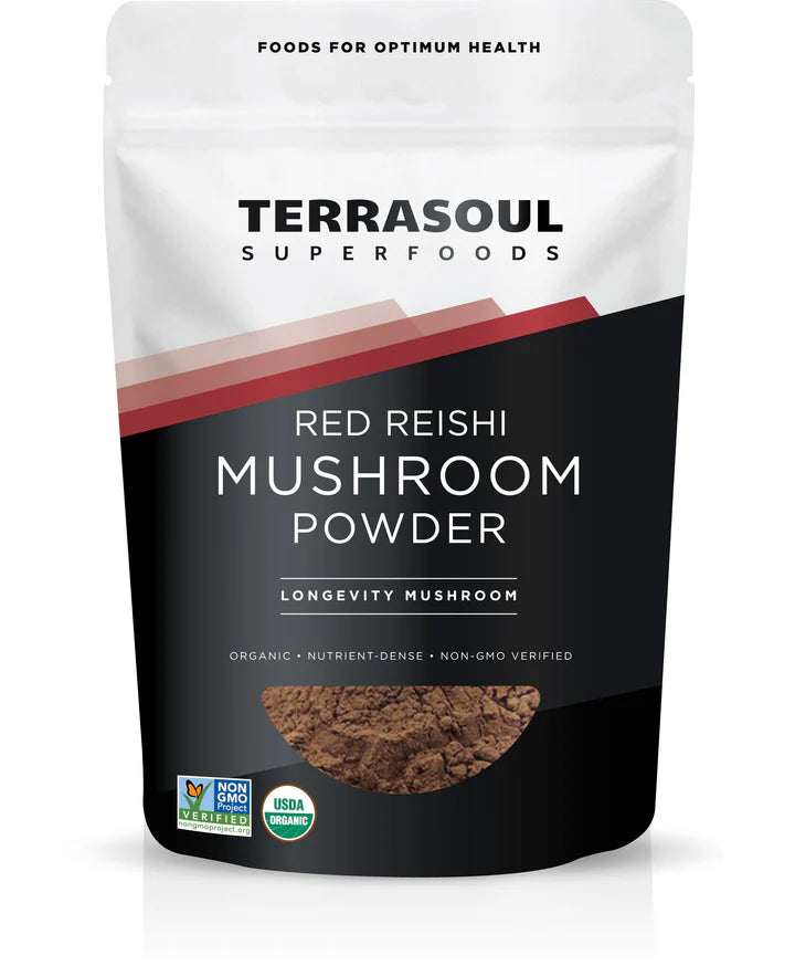 Terrasoul Superfoods Organic Reishi Mushroom Powder (4:1 Extract), 5.5 Oz, Immune Support, Stress Relief, Better Sleep, Embrace The Power of Adaptogenic Mushrooms