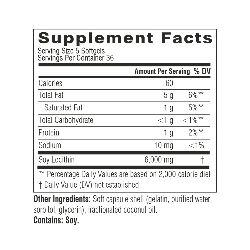 Swisse Soy Lecithin 1200mg| 180 Softgels